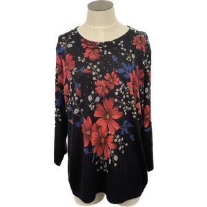 CD Daniels Floral sweater 1x